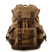Vintage Canvas Backpack for Travel And Daily Use - Waxed Khaki