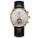 Open Heart Tourbillon Watch with Leather Strap - Rose White