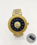 Watch Featuring Lion Motif And Calendar Display - M Gold Black