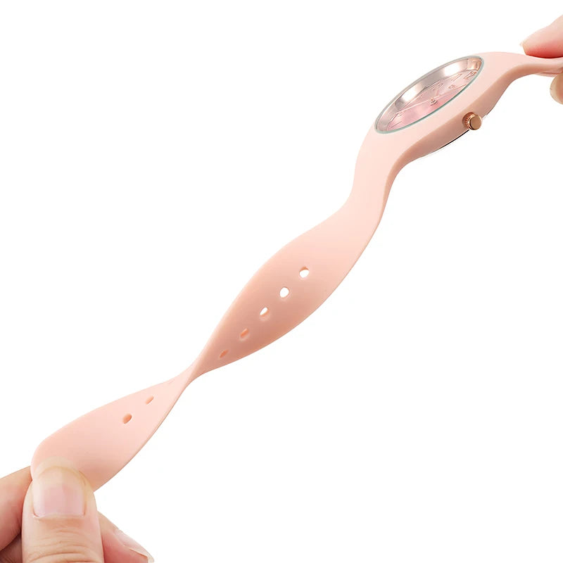 Quartz Movement Watch Minimalist Round Dial for Daily