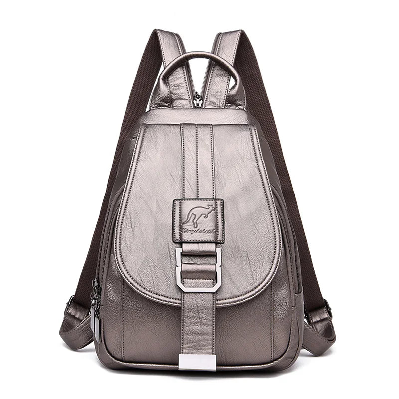 Women Backpack with Front Buckle And Adjustable Straps