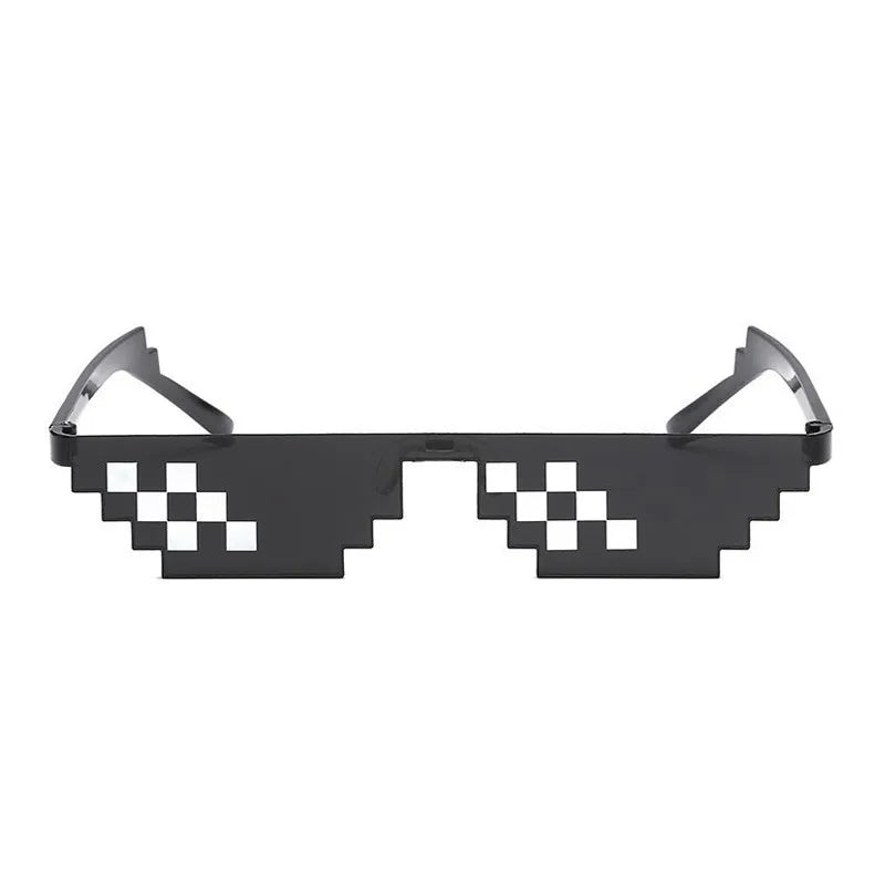 Pixelated Sunglasses for Women Square Glasses Unique
