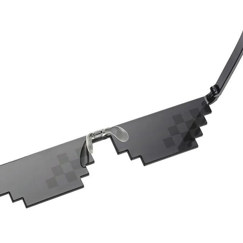 Pixelated Sunglasses for Women Square Glasses Unique