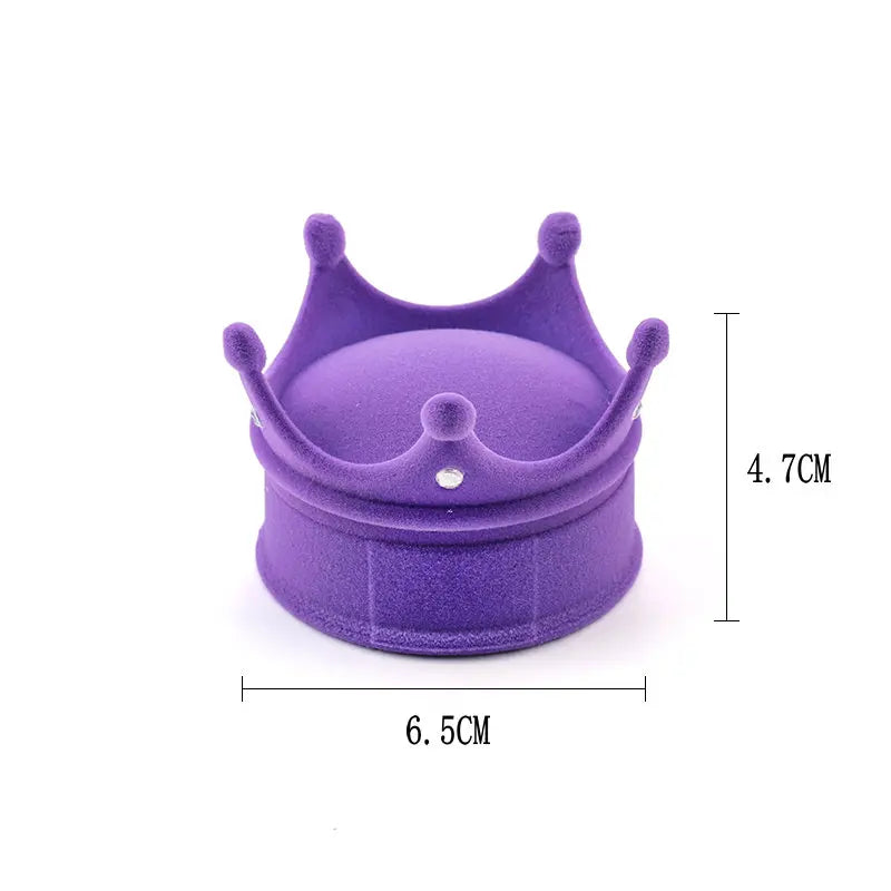 Ring Box Crown Design for Jewellery Display Case