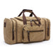 Canvas Travel Handbag Large Capacity Duffle Lightweight - Khaki