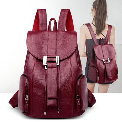 Premium Backpack with Front Flap Lock And Side Pockets