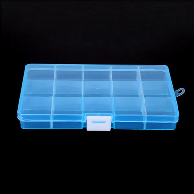 Jewelry Organizer Box 15 Cell Splittable Storage - Blue Buckle