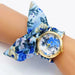 Floral Watch With Decorative Dial Embellishments - Gold V9