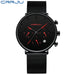Refined Chronograph With Mesh Band For Everyday Use - Red N