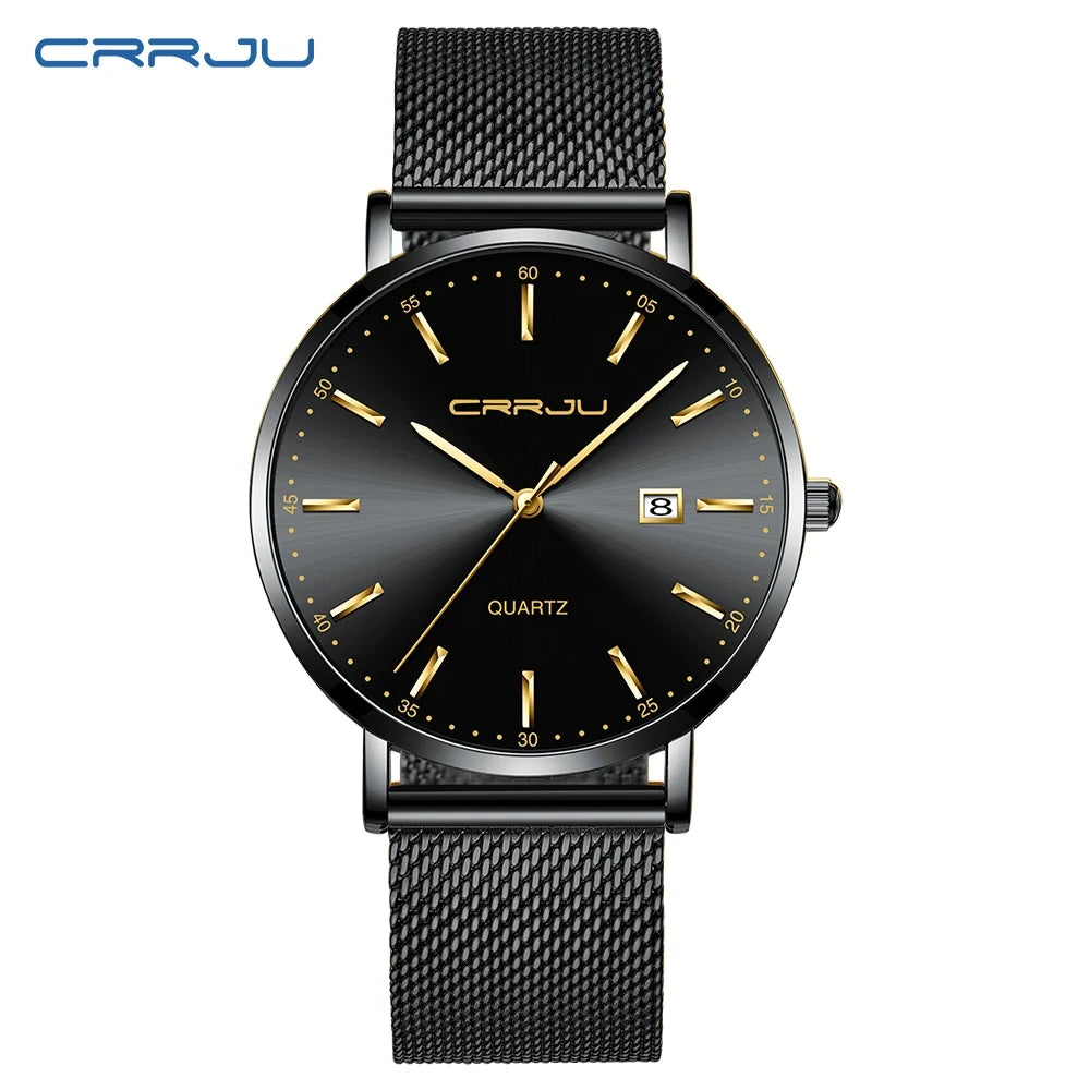 Timeless Calendar Timepiece With Mesh Strap Everyday