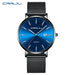 Timeless Calendar Timepiece With Mesh Strap Everyday - Black Black Silver