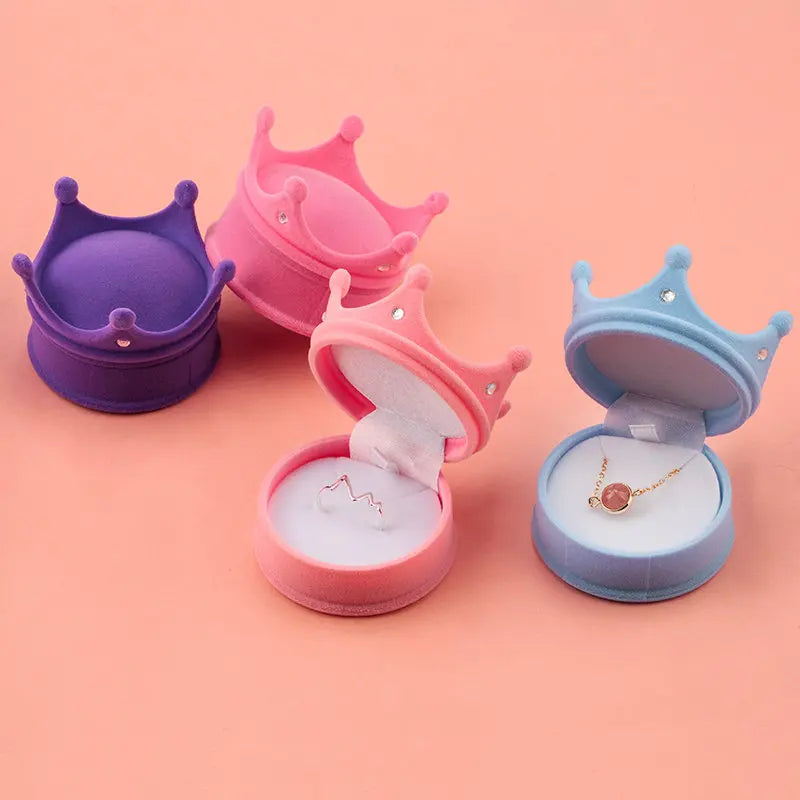 Ring Box Crown Design for Jewellery Display Case