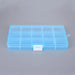 15 Slot Transparent Jewelry Organizer Box Portable - As Pictured V2