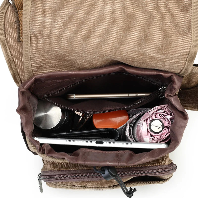 Saddle Crossbody Bag with Front Straps And Pocket