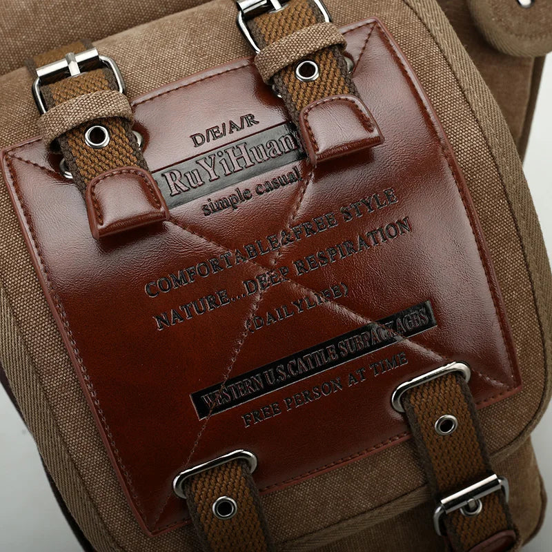 Saddle Crossbody Bag with Front Straps And Pocket