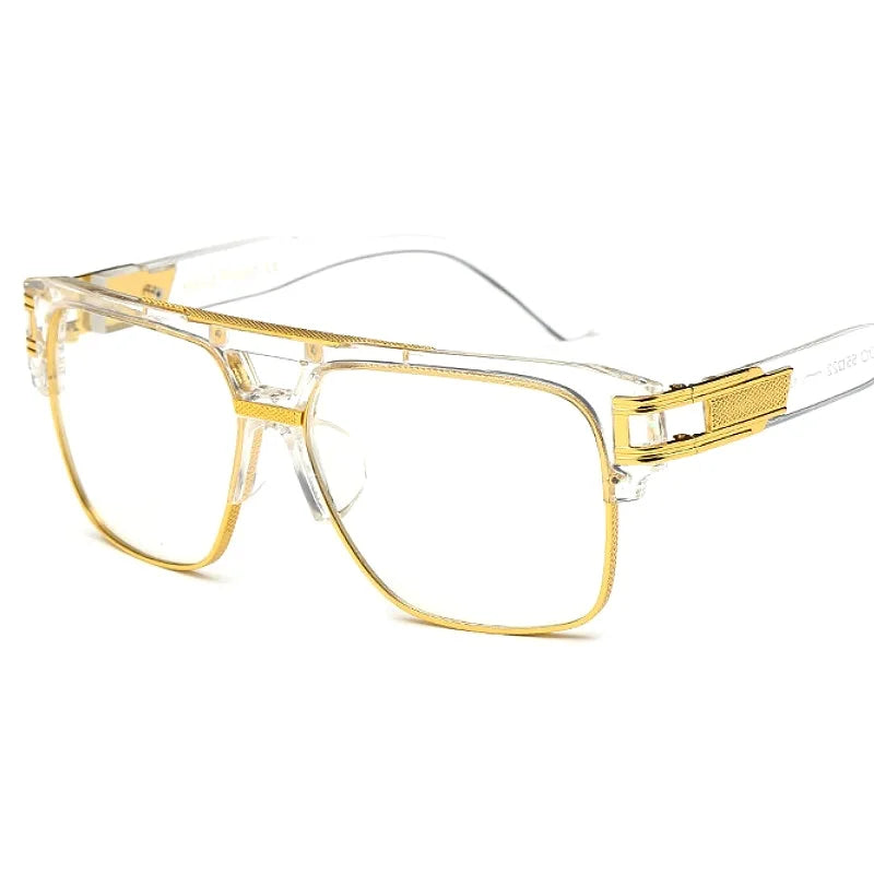 Classic Luxury Sunglasses with Gold Frame Gradient Lens