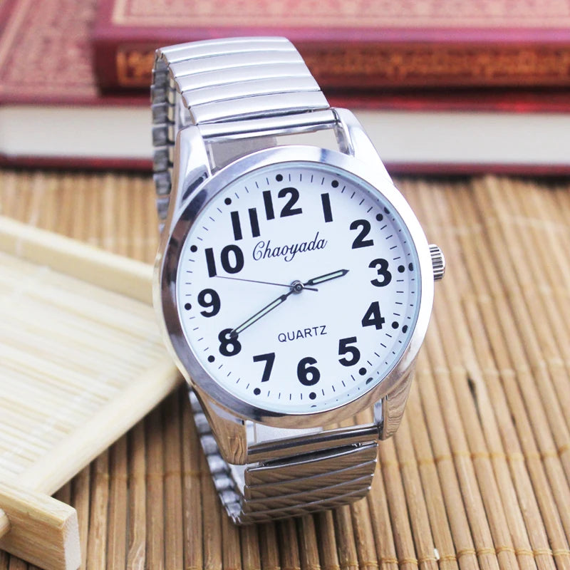Watch With Arabic Numeral Dial and Quartz Movement