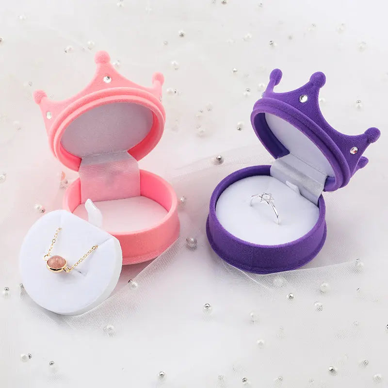 Ring Box Crown Design for Jewellery Display Case