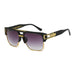 Classic Luxury Sunglasses with Gold Frame Gradient Lens - Gold Black Line V9
