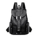 Premium Backpack with Front Flap Lock And Side Pockets - Black