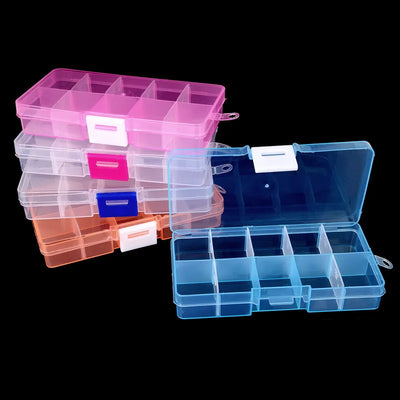 Transparent Jewelry Organizer Box 10 Slot with Dividers