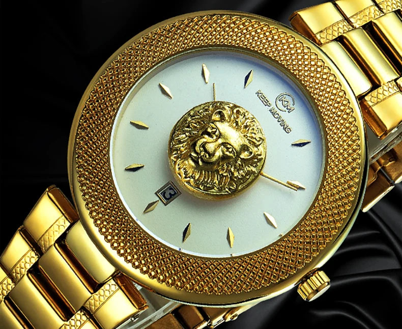 Watch with Complete Calendar Lion Dial