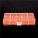 Jewelry Organizer Box 15 Cell Splittable Storage - Orange Box