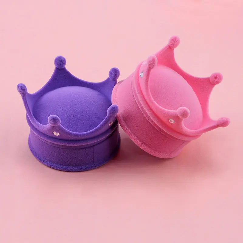 Ring Box Crown Design for Jewellery Display Case