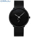 Refined Chronograph With Mesh Band For Everyday Use - Black Silver