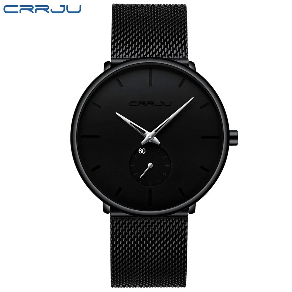 Refined Chronograph With Mesh Band For Everyday Use