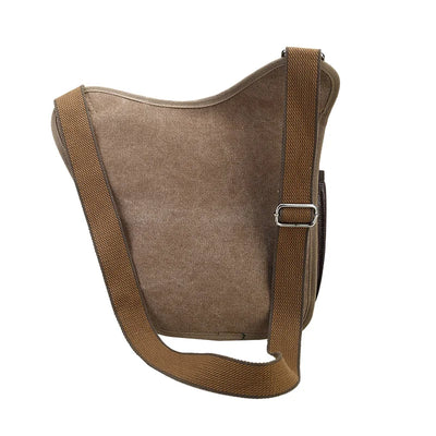 Saddle Crossbody Bag with Front Straps And Pocket