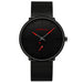 Refined Chronograph With Mesh Band For Everyday Use - Red
