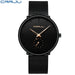 Refined Chronograph With Mesh Band For Everyday Use - Black Rose