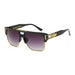 Classic Luxury Sunglasses with Gold Frame Gradient Lens - Gold Black Line V3