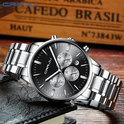 Contemporary Chronograph Timepiece With Three Subdials
