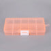 Transparent Jewelry Organizer Box 10 Slot with Dividers - As Shown V3