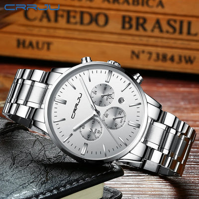 Contemporary Chronograph Timepiece With Three Subdials