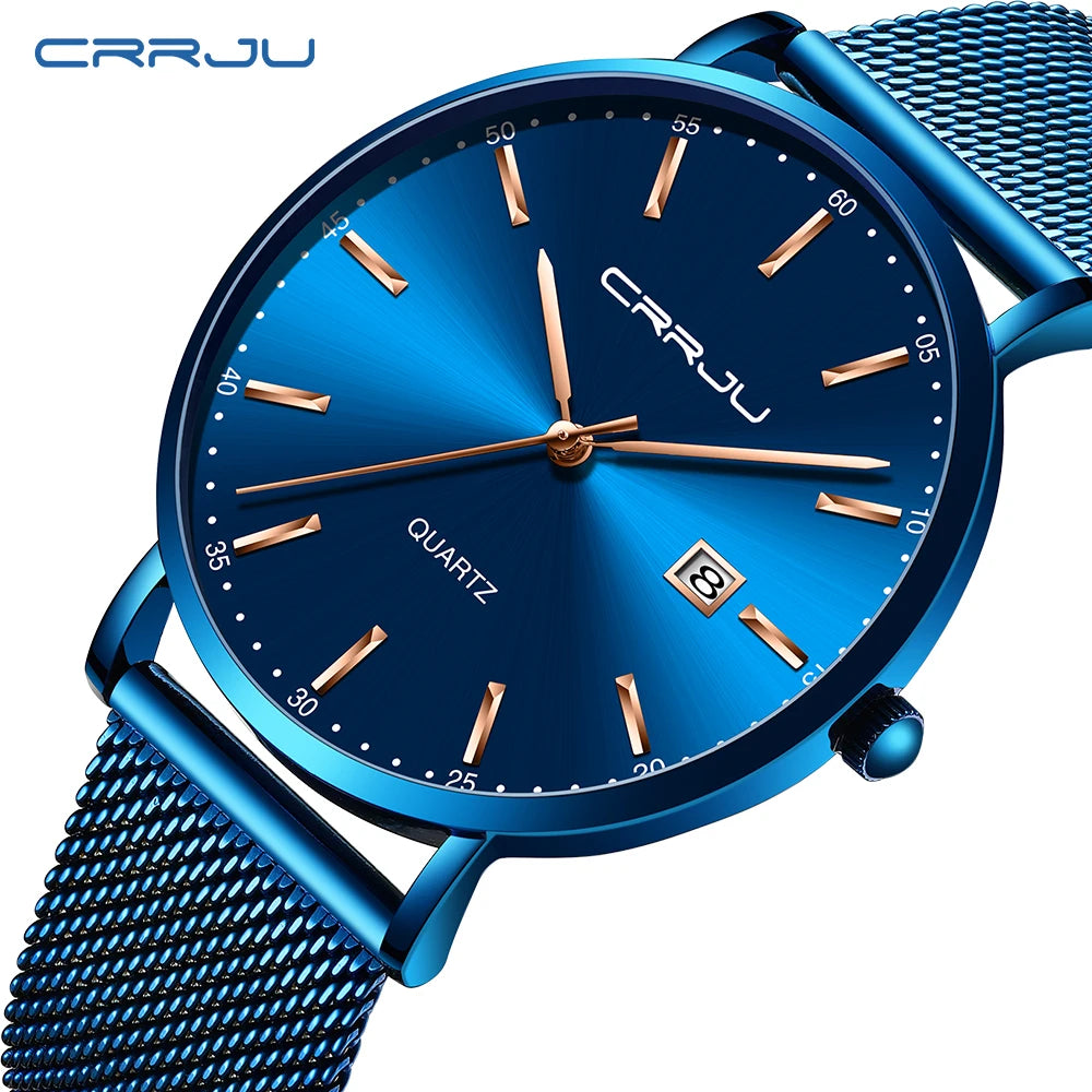 Timeless Calendar Timepiece With Mesh Strap Everyday