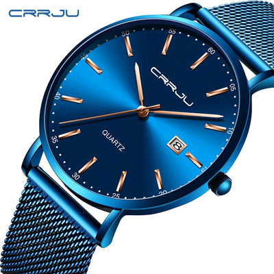 Timeless Calendar Timepiece With Mesh Strap Everyday