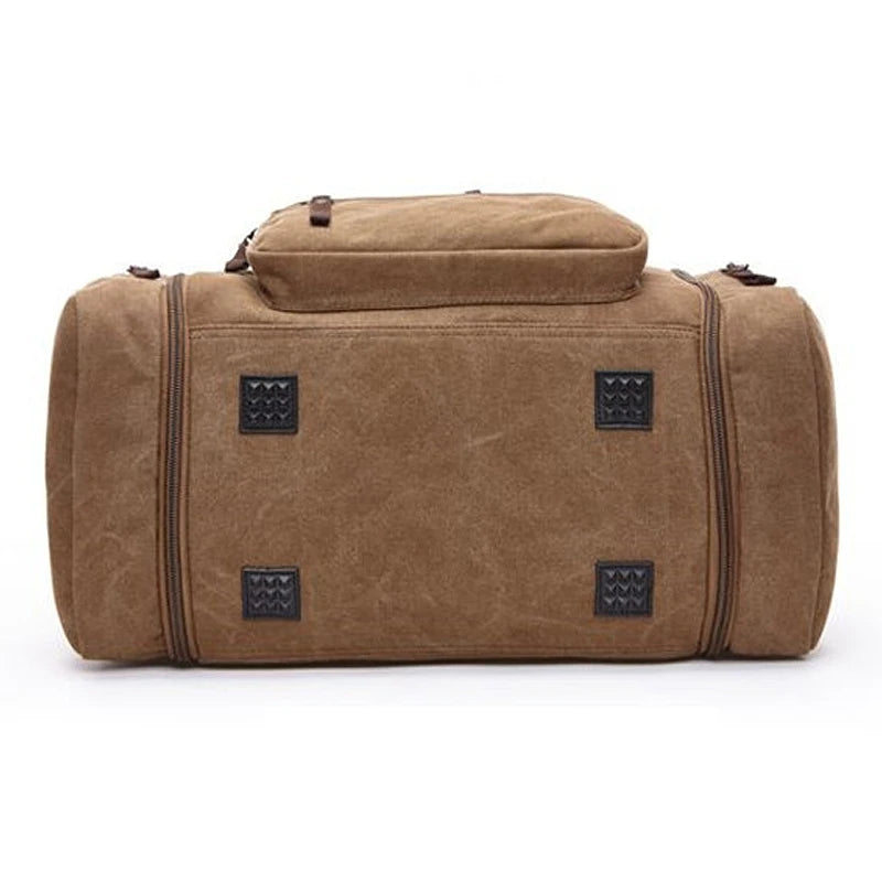 Canvas Travel Handbag Large Capacity Duffle Lightweight