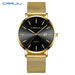 Timeless Calendar Timepiece With Mesh Strap Everyday - Gold Black