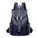 Premium Backpack with Front Flap Lock And Side Pockets - Navy Blue