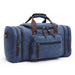 Canvas Travel Handbag Large Capacity Duffle Lightweight - Blue