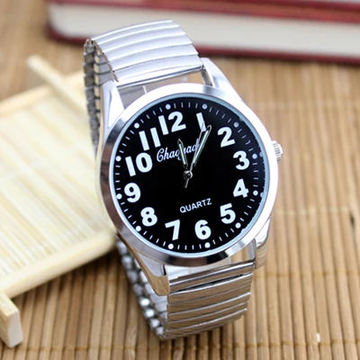 Watch With Arabic Numeral Dial and Quartz Movement - Diameter Black