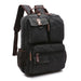 Laptop Backpack Rucksack With Multiple Front Pockets - Black