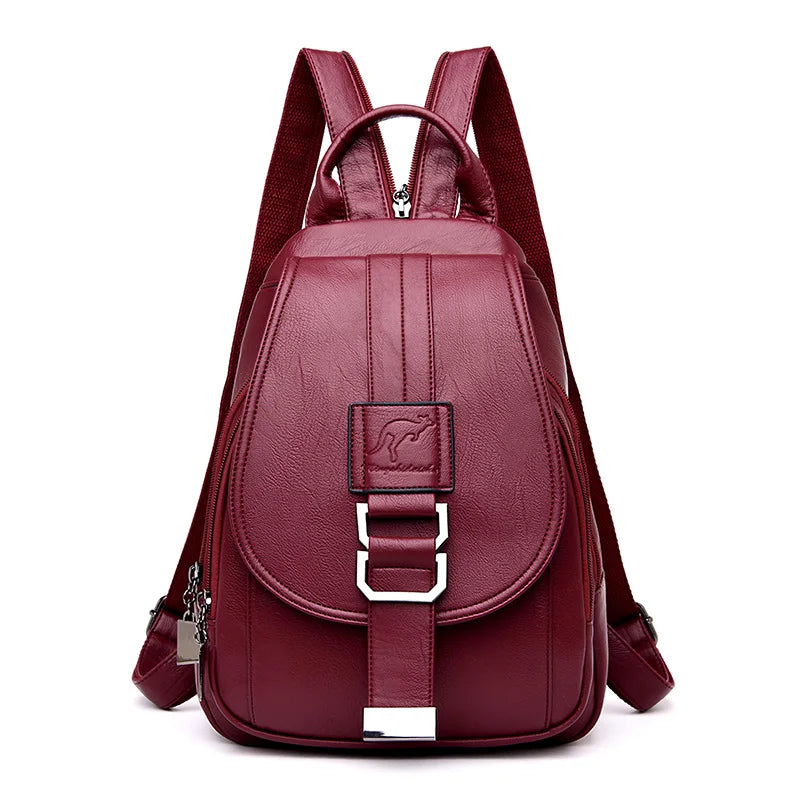 Women Backpack with Front Buckle And Adjustable Straps