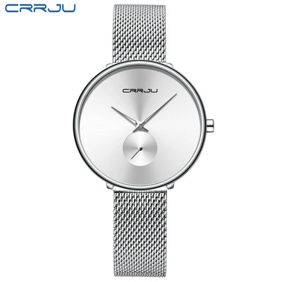 Minimalist Round Timepiece With Slim Band For Everyday