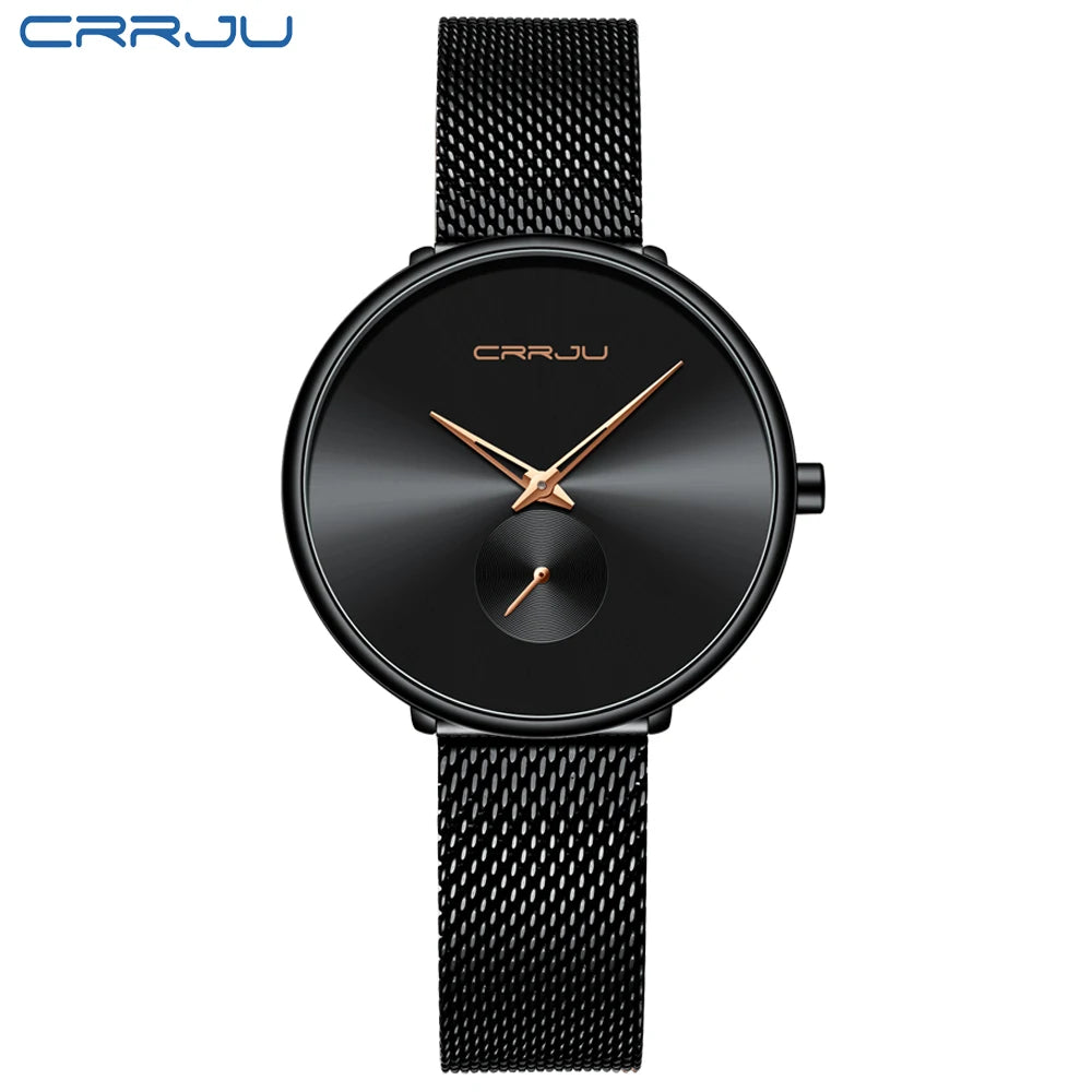 Minimalist Round Timepiece With Slim Band For Everyday