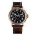 Pilot Chronograph Hand Wind Wristwatch for Aviators - Horween Leather