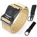 Nylon Belt with Rustproof Buckle Quick Release - Khaki